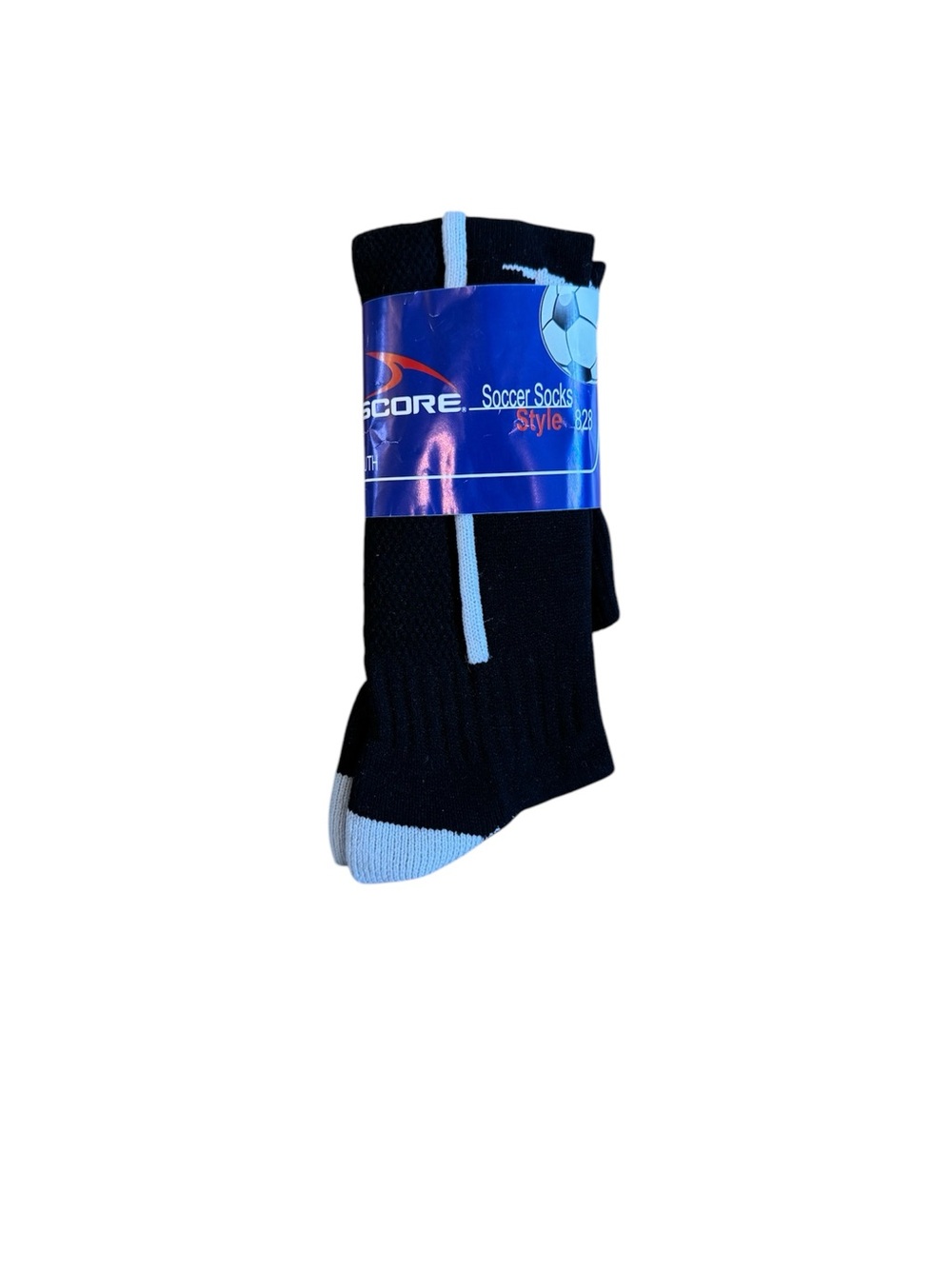 NWT Youth Black with White Stripe Soccer Socks